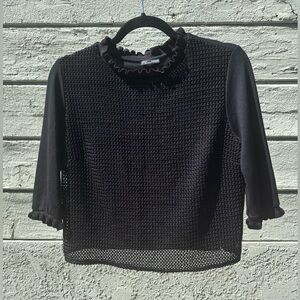 Zara Ruffle Sweater Top